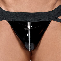 Black Level Men Jockstrap VINYL STRAP Noir